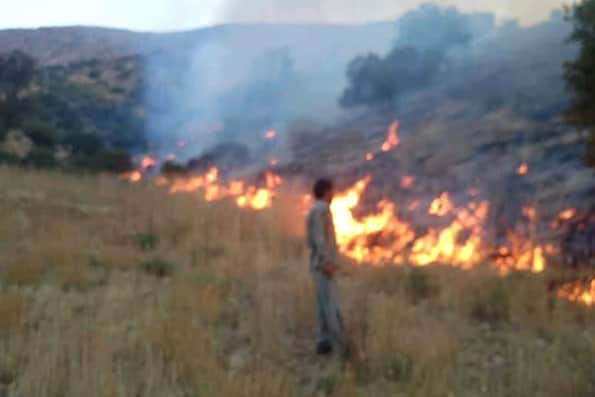 4 کشته و 9 مصدوم در آتش سوزی مراتع مریوان