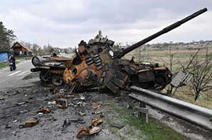 ۱۰۰۰ تانک روسی توسط ارتش اوکراین منهدم شد