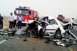 سه کشته و هفت مصدوم در تصادف زنجیره‌ای جاده چالوس