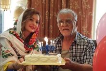 جشن تولد ۷۶ سالگی مهدی فخیم‌زاده پس از تصادف