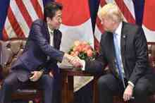 ترامپ: اگر به آمریکا حمله شود ژاپنی‌ها فقط از تلویزیون سونی تماشا می‌کنند