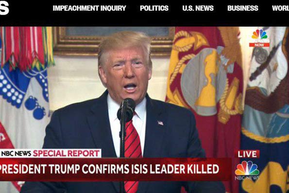 ترامپ مرگ ابوبکر بغدادی را رسما اعلام کرد